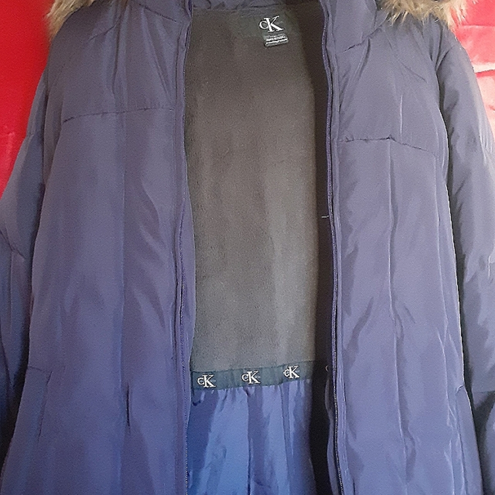 Calvin Klein Fur-Trimmed Winter Jacket